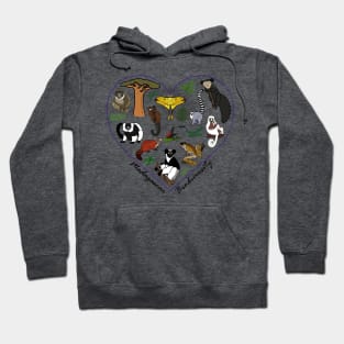 Madagascar Biodiversity Heart Hoodie